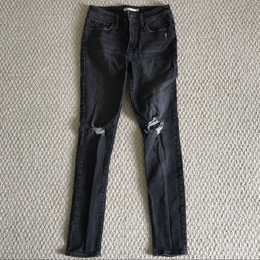 Grey high rise LEVI’s 721 JEANS